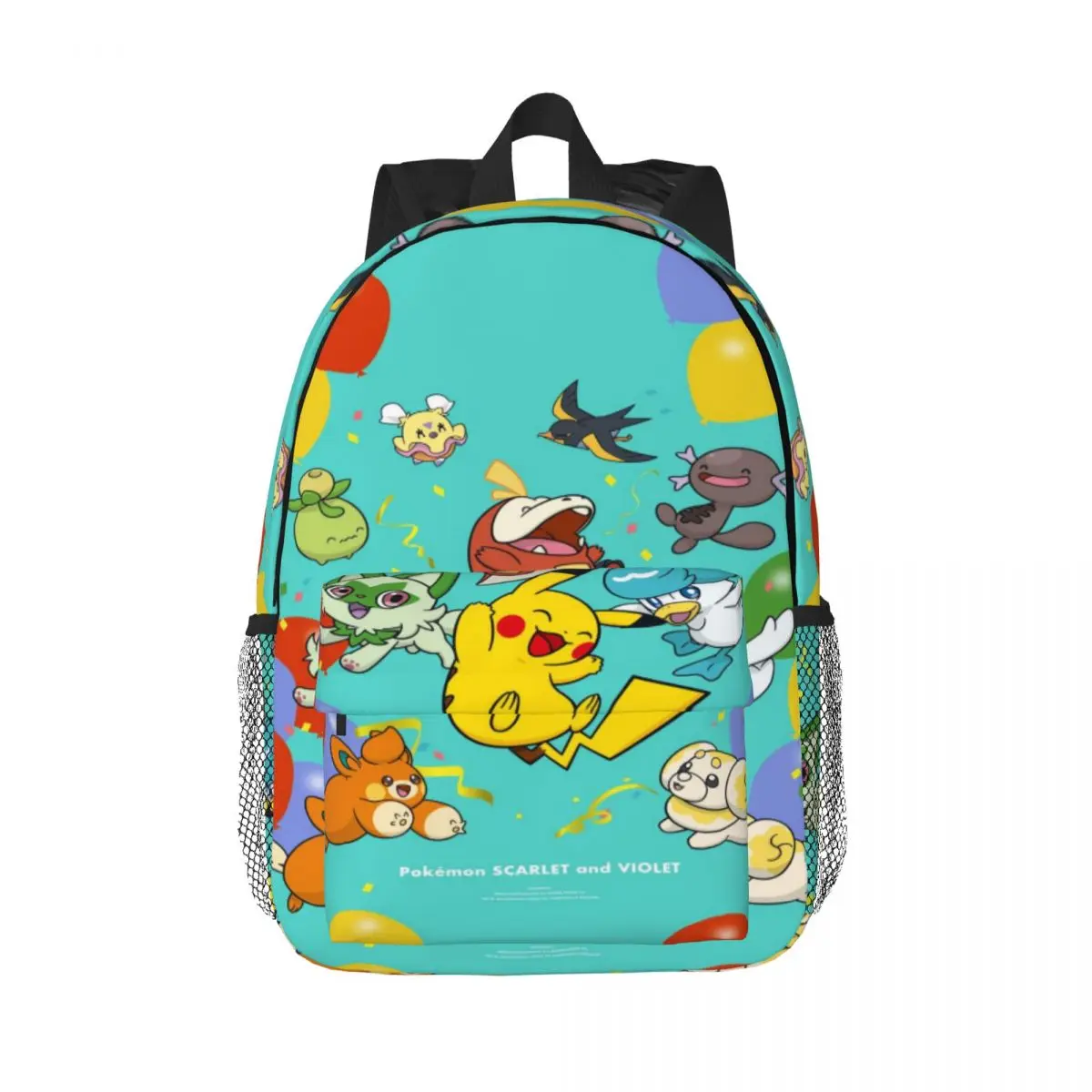 Zaino Pokemon compatto da 15 pollici: elegante borsa leggera, perfetta per studenti e pendolari