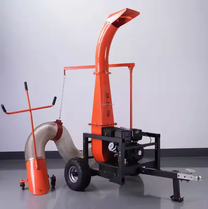 Leaf Vacuum Chip Loader 15HP 3m High Quality Professional Garden Cleaning Machine Four Stroke Leaf Garden Blow Molding Machine