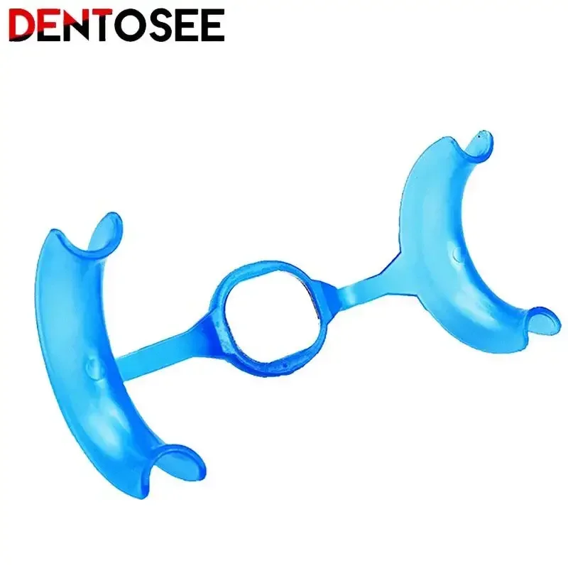10Pcs/pack Dental Teeth Whitening Cheek Retractor with Mirror M Shape Intraoral Cheek Lip Opener Orthodontic Teeth Mouth Opener
