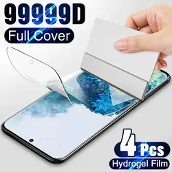 4Pcs Hydrogel Film For Samsung Galaxy S10 S20 S9 Plus S22 S21 S23Ultra Screen Protector For Note 20 9 10 Film