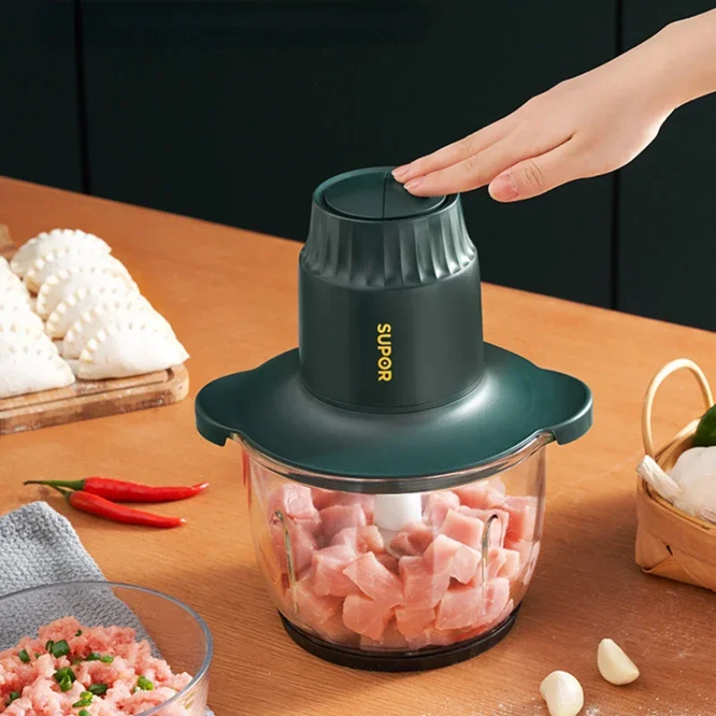 Meat Grinder Household Electric Small Mincing MachineElectric Food Chopper Mixer Dumpling Stuffing Meat Chopper Bone Saw