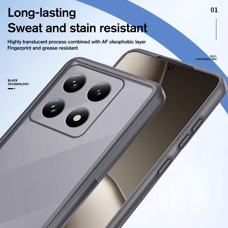 For Xiaomi 14T Pro 5G Case Skin-friendly Texture Full Lens Shockproof Back Cover Xiaomy14T Pro Mi 14 T Pro t14 Xiomi14TPro Coque