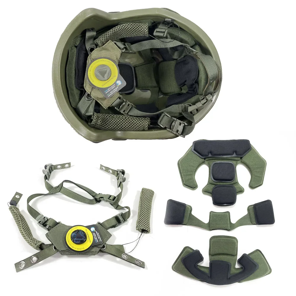 Wendy Helmophangsysteem Helmkoord FAST MICH Outdoor Jacht BK/DE/RG Helmaccessoires