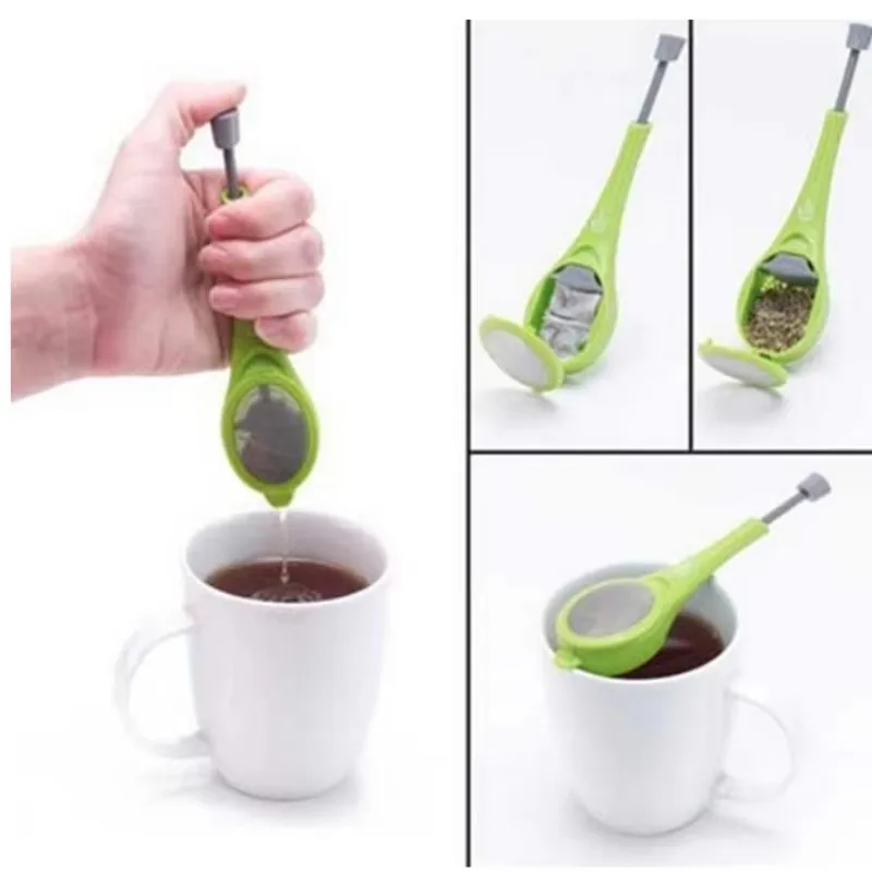 

Tea Infuser Built-in plunger Healthy Intense Flavor Reusable Tea bag Plastic Tea&Coffee Strainer MeasureSwirl Steep Stir&amp