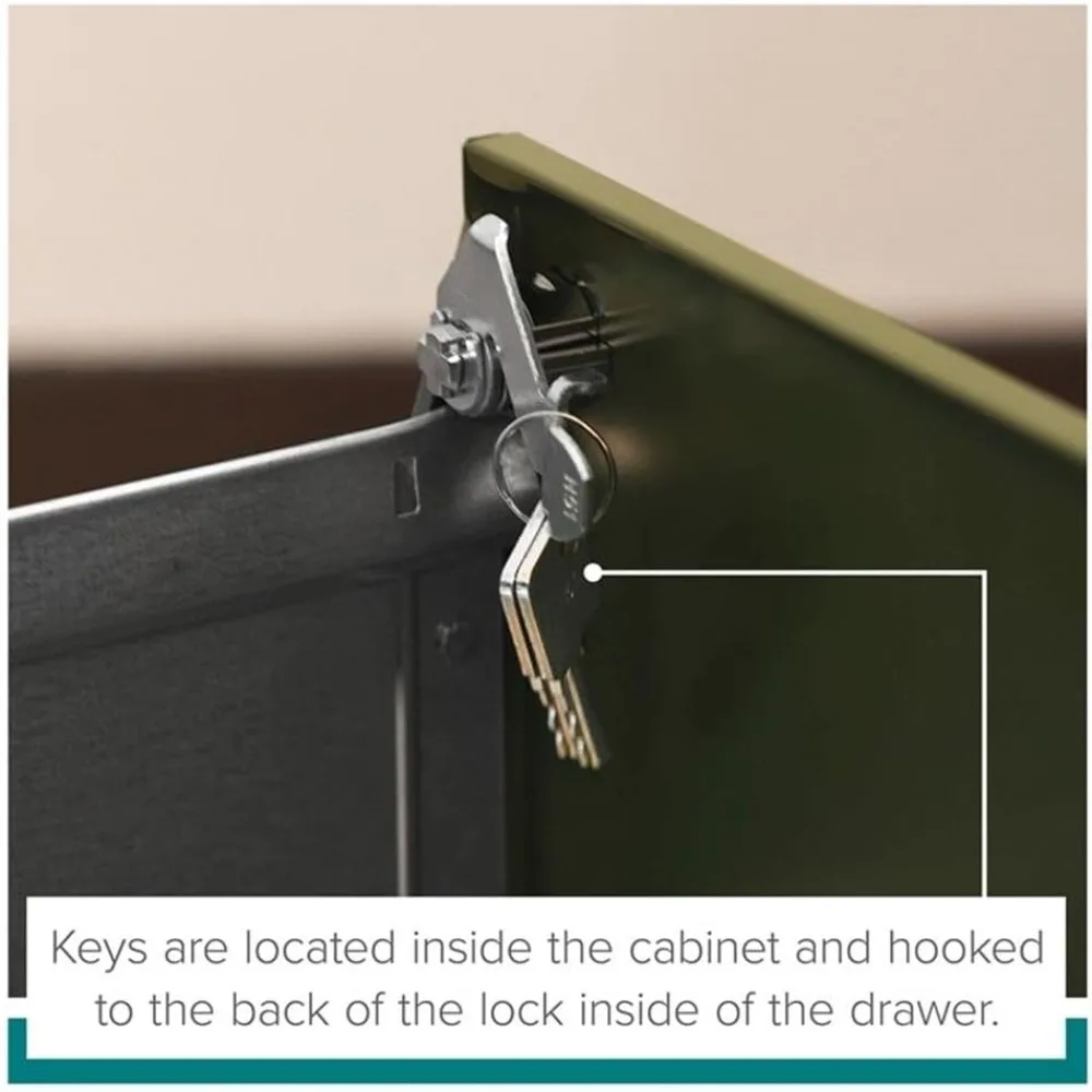 Hirsh 22" Deep 2 Drawer Metal File Cabinet with Ball Bearing Slides