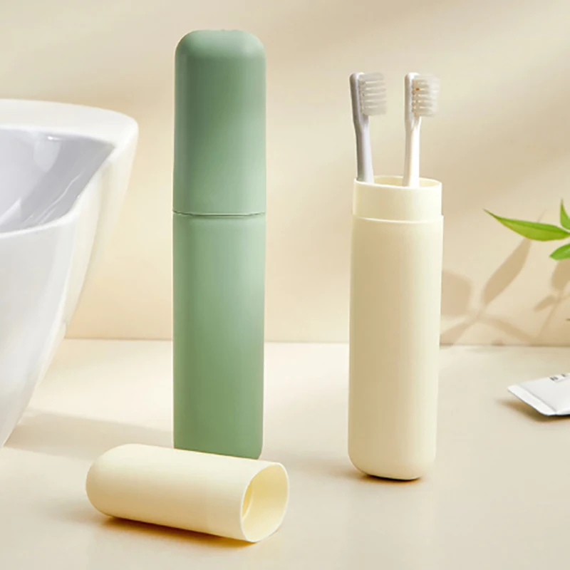 

All-In-One Toothbrush and Toothpaste Travel Case; Provides Dustproof Storage Solution