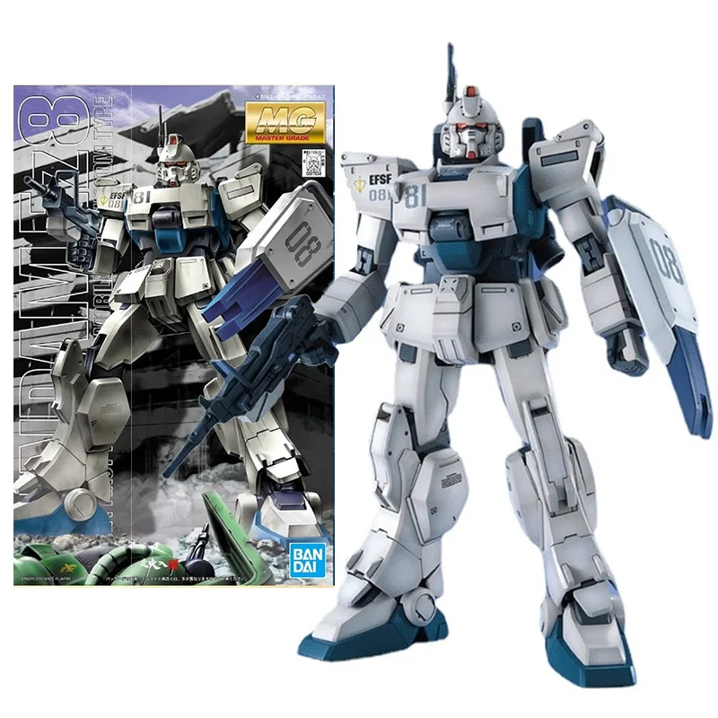 

Bandai genuine gundam model kit anime figure MG 1/100 Ez-8 Gundam RX-79G collection gunpla anime action figure toys for children