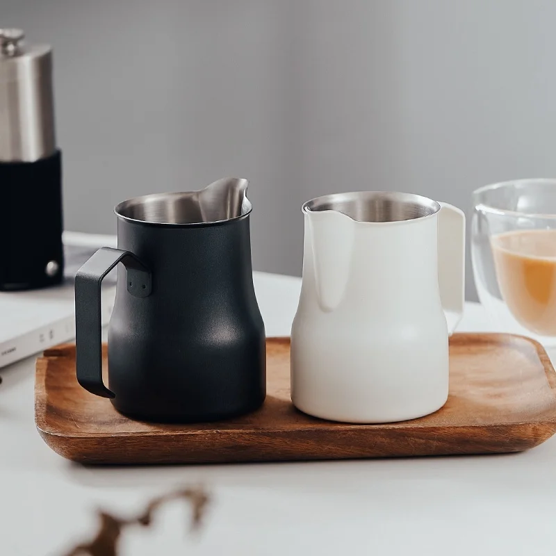 القهوة الحليب Frother إبريق تبخير أباريق المهنية الحليب رغوة كريم صانع باريستا كرافت اسبريسو لاتيه الفن إبريق #4