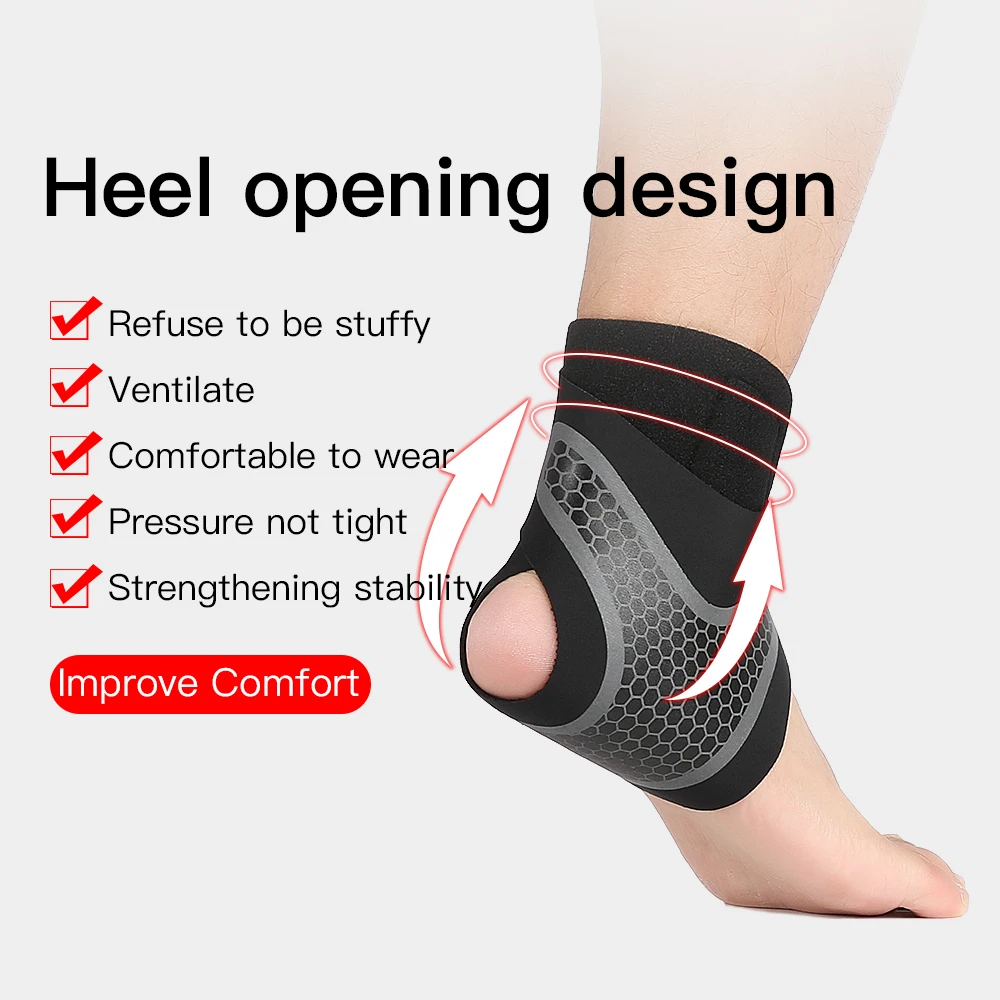 1 Pcs Sports Ankle Support Bandage Ankle Brace Nylon Ankle Compression Support Gym Fitness Basketball Football Running image 3