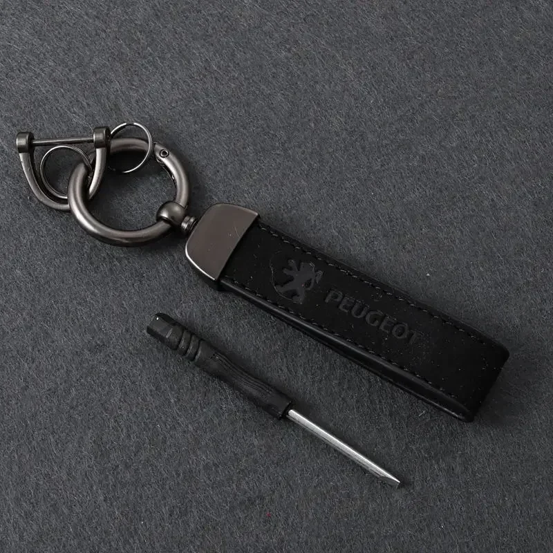 جديد النساء الرجال الفاخرة سيارة كيرينغ جلد الغزال سيارة المفاتيح لبيجو 206 307 308 3008 207 208 407 508 2008 5008 107 106 205
