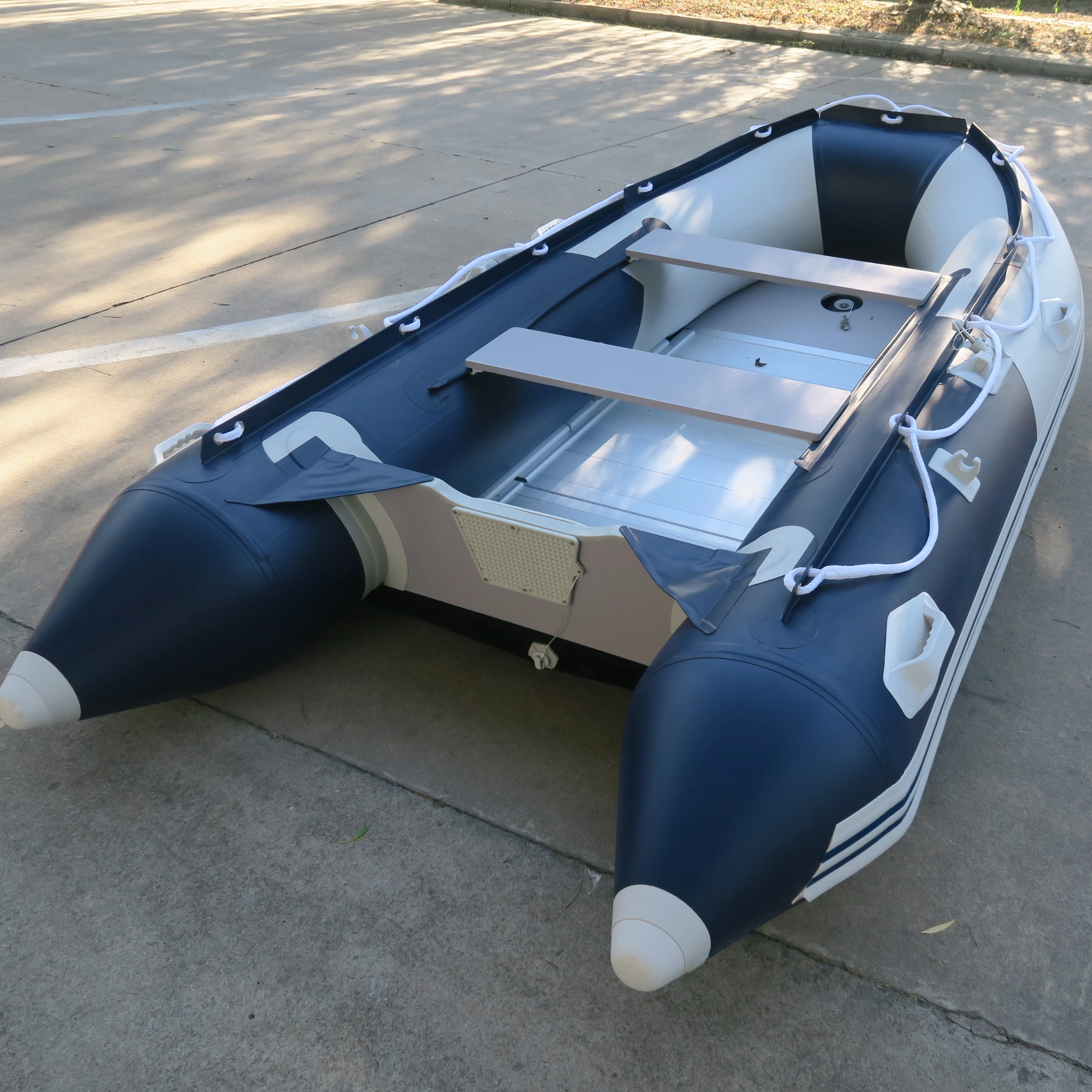 380cm Soft Bottom Inflatable Sailing Boat With Aluminum Foldable Floor And Outboard Motor ASD-320 360 380 420 For Hot Sale