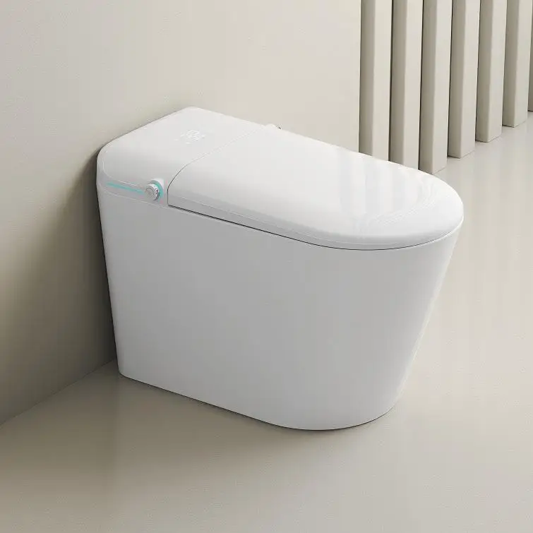 

Luxury Smart Toilet Dual Flush Air Dryer Remote Control For Adjustable Water Pressure For Apartments/Villas P-Trap Included