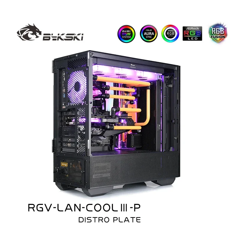 

Bykski RGB Water Cooling Distro Plate Reservoir Kit for Lian Li Lancool II Chassis CPU GPU Solution Building RGV-LAN-COOL Ⅲ - P