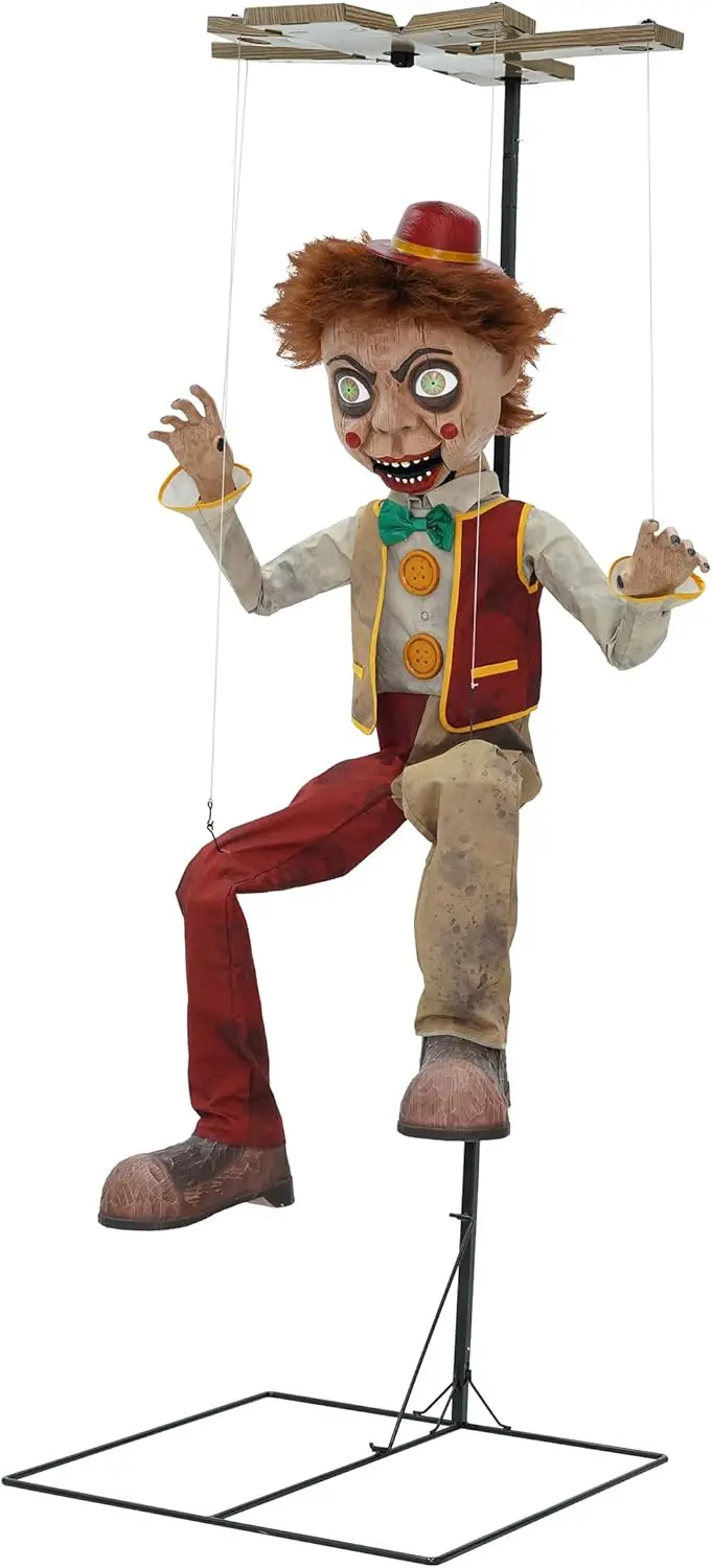 Spirit Halloween 7.7 Ft Bobby Strings Animatronic | Decorations | Animated | Halloween Décor