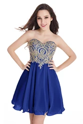 Burgundy Mini Short Cocktail Dresses For Women  2024 Appliques Beaded Short Evening Prom Party Gown Royal Blue Vestido De Festa