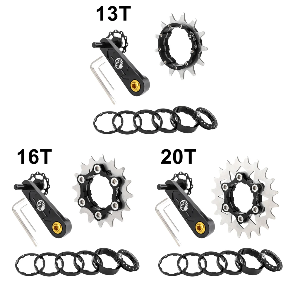 MUQZI Bike Cassette Freewheel Kit Single Speed MTB Flywheel Sprocket Conversion