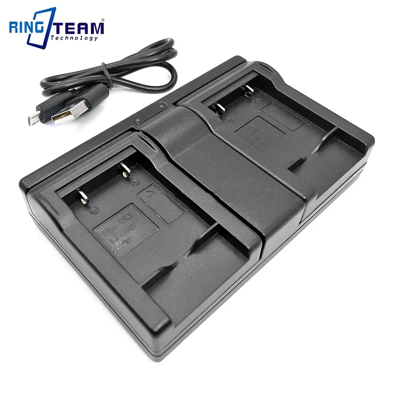 FNP45 NP-45 Battery Dual USB Charger for Fujifilm Digital Cameras FinePix J JV JX JZ XP T Z L Instax Series Mini 90 L30 L55 L90