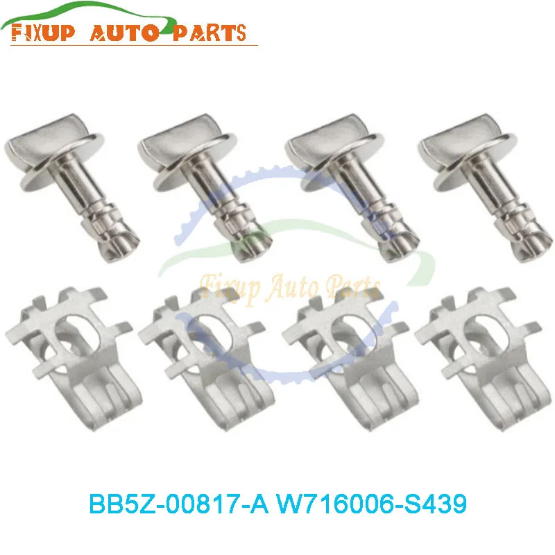 

4PCS/Set Auto Engine Cover Retainer Car Engine Hood Retainer BB5Z-00817-A W716006-S439 for Ford F150 EDEG LINCOLN Repair Tool