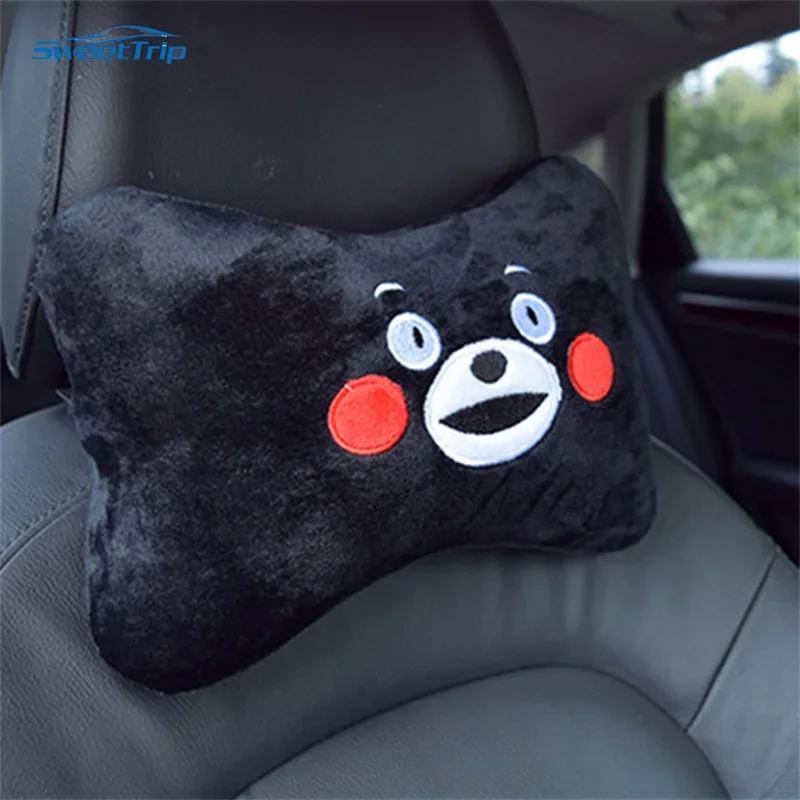 Universal Neck Cushion Cartoon Cars Accessories Car Pillow Support Cute Cervical Pillow Women Plush Headrest Man Neck Pillow