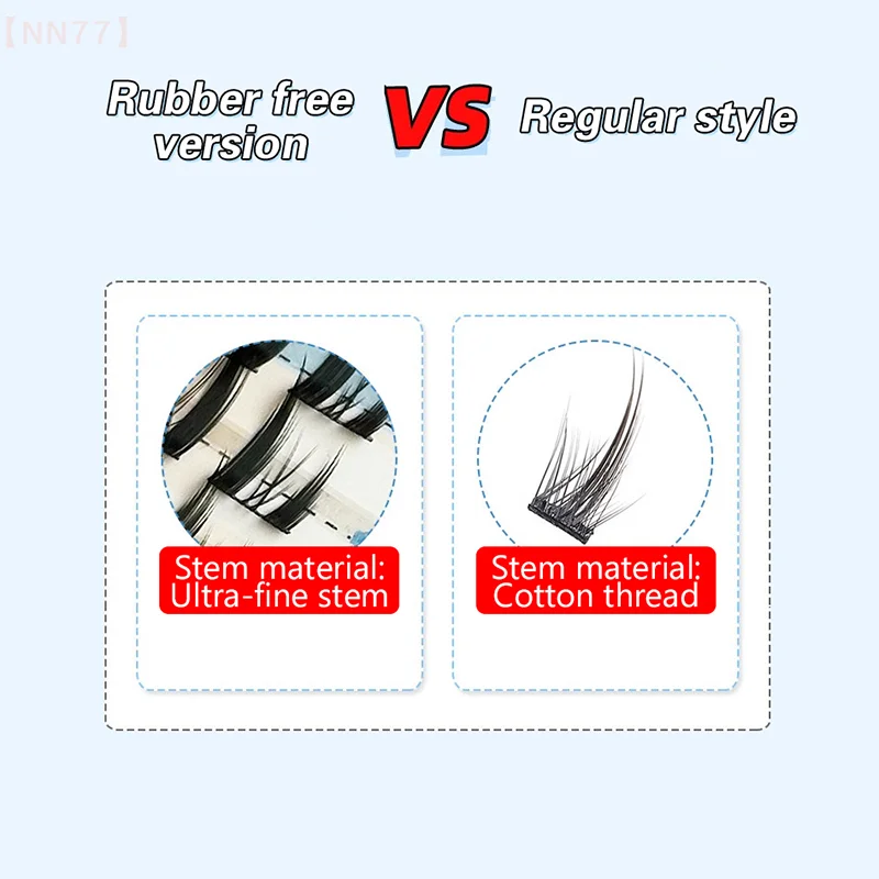 Cravatta segmentale per gatti Ciglia finte Simulazione Cartone animato Gatto spesso Elfo Ciglia arricciate naturali segmentali a lunga durata