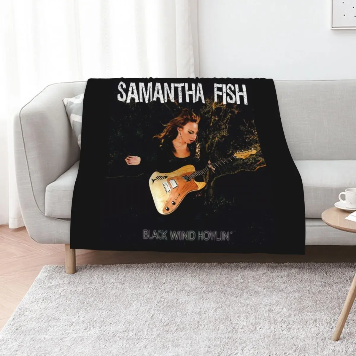 

Samantha Fish black wind howlin Throw Blanket Blankets For Baby Soft Beds Custom Sofa Throw Blankets