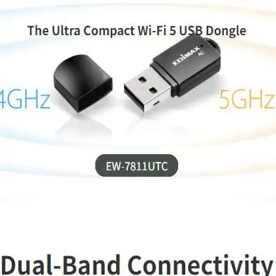 EW-7811UTC Edimax Wi-Fi Mini AC600 Dual Band (2.4GHz / 5Ghz Win11 LINUX Raspberry PI