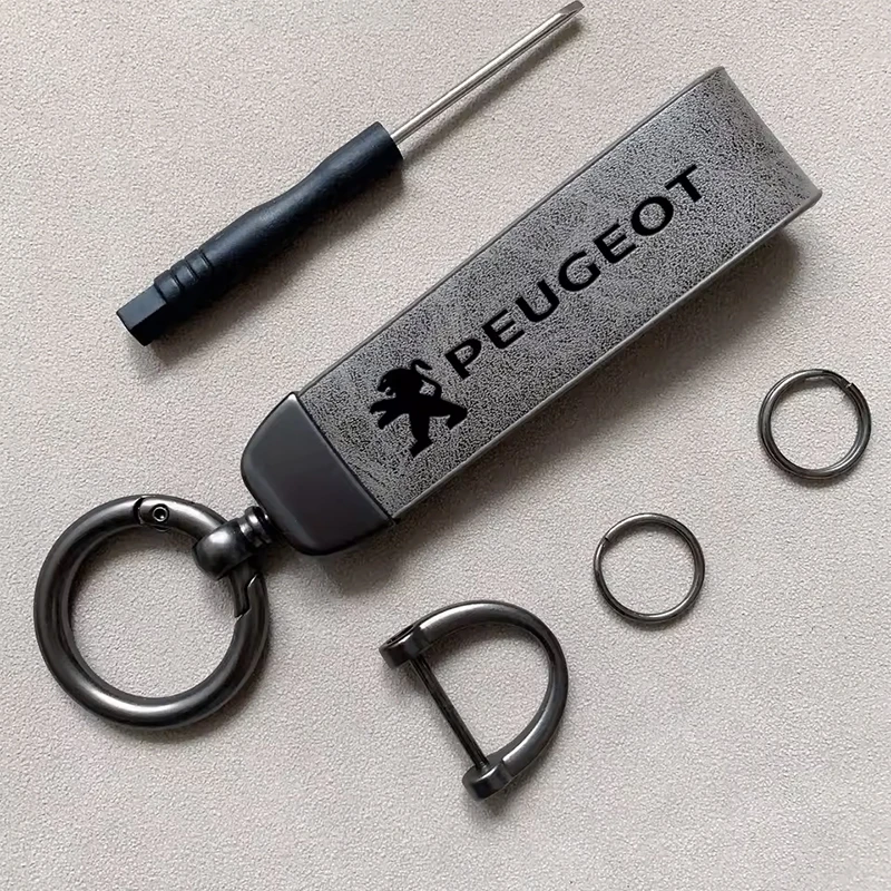 For Peugeot 208 3008 308 2008 207 107 508 607 106 406 407 307 206 301 408 5008 40 Car Keychain Auto Keyring Accessories 3D Badge