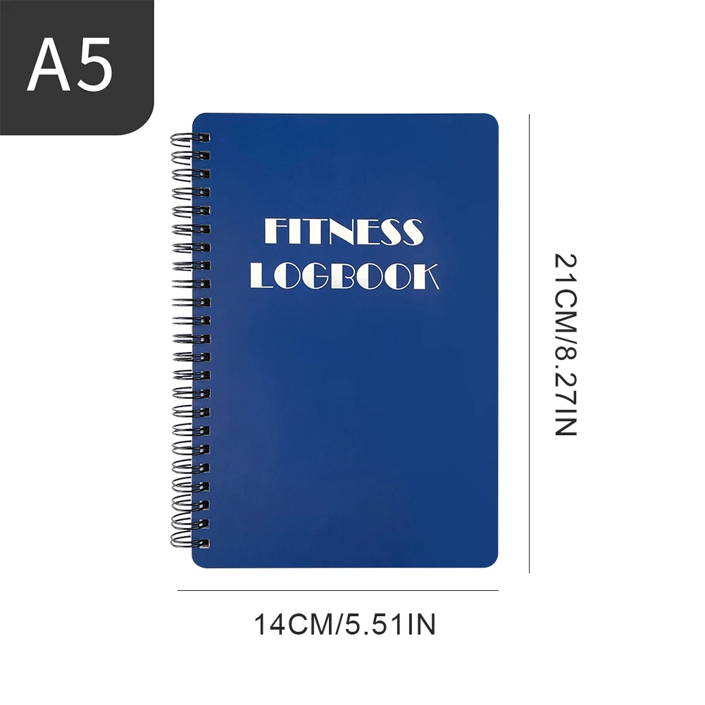 Workout Journal Coiled Planner Log Book Weight Loss Goal Tracking Workout Planner Fitness Punch Book for Gym & Home Workouts