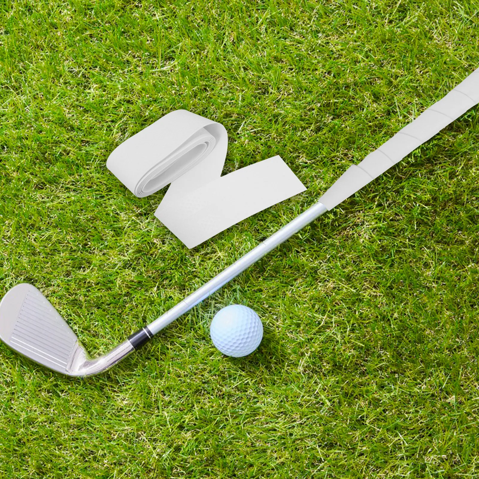 

1 Roll High-Performance PU Golf Grip Wrap Tape Enhanced Durability Non-Slip Stability Grip for Golf Clubs White Tape