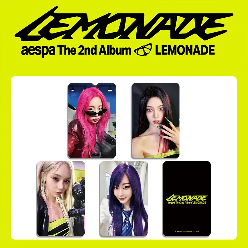 AESPA LEMONADE Celebrity Album Card Flash Card Special Edition