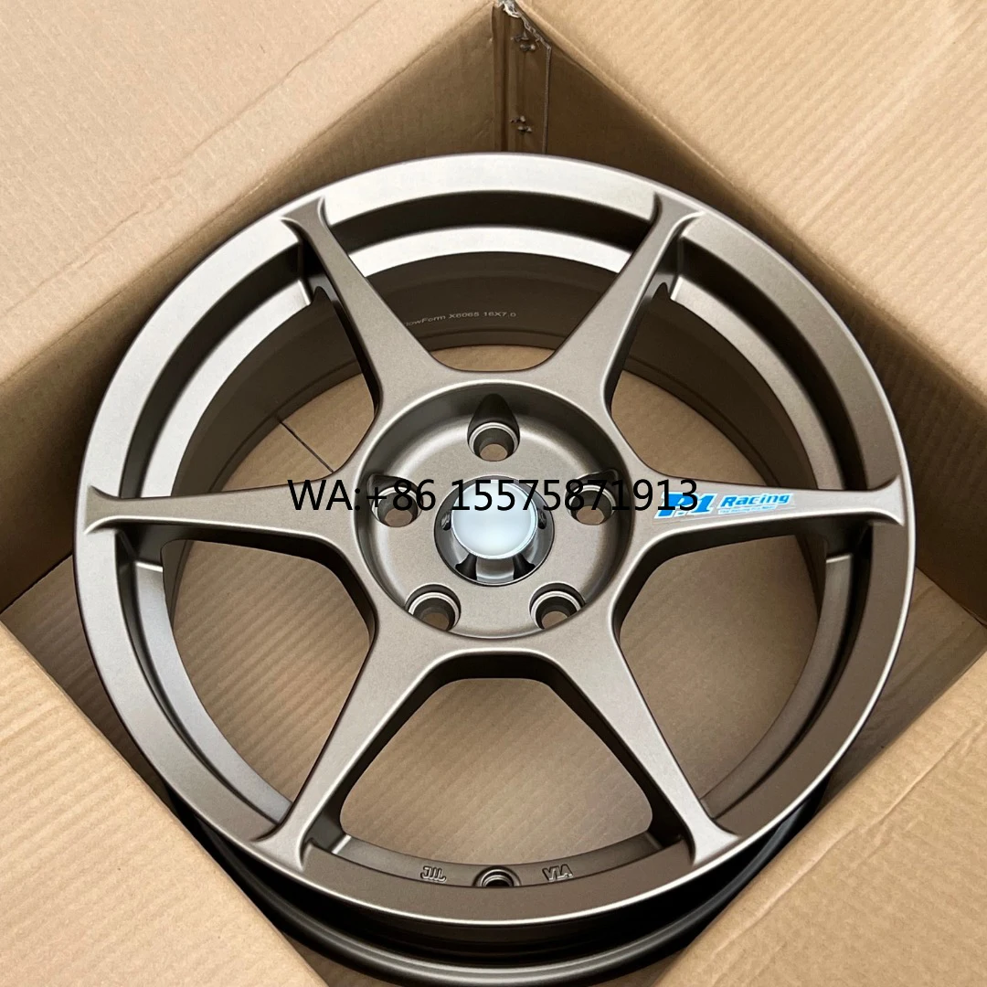 

Литые алюминиевые диски Flow Formed 15-16 дюймов 4x100 с глубокой полкой, ET 35 мм, коричневые, Buddy Club P1 для Honda Civic Fit