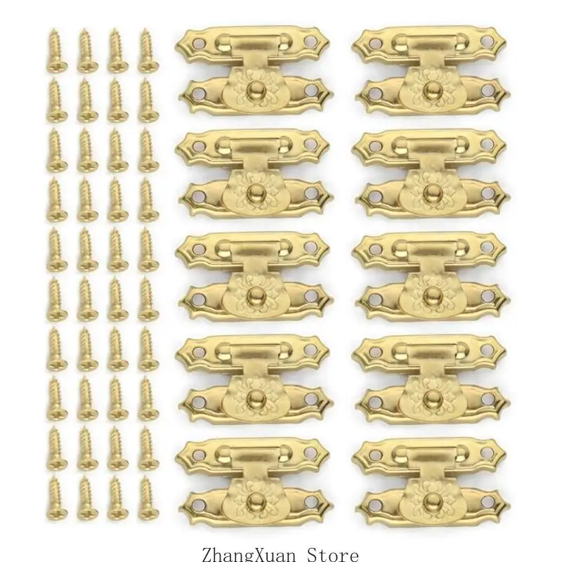 10 Stück Metall-Schraubverschluss für die Reparatur von Holzschmuck-Aufbewahrungsboxen, 3 x – Detail 3
