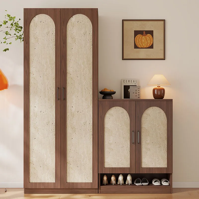 Mobile Storage Shoe Shelf Living Room Wooden Luxury Designer Slippers Vertical Shoe Cabinet Modern Zapatero Hotel Furniture