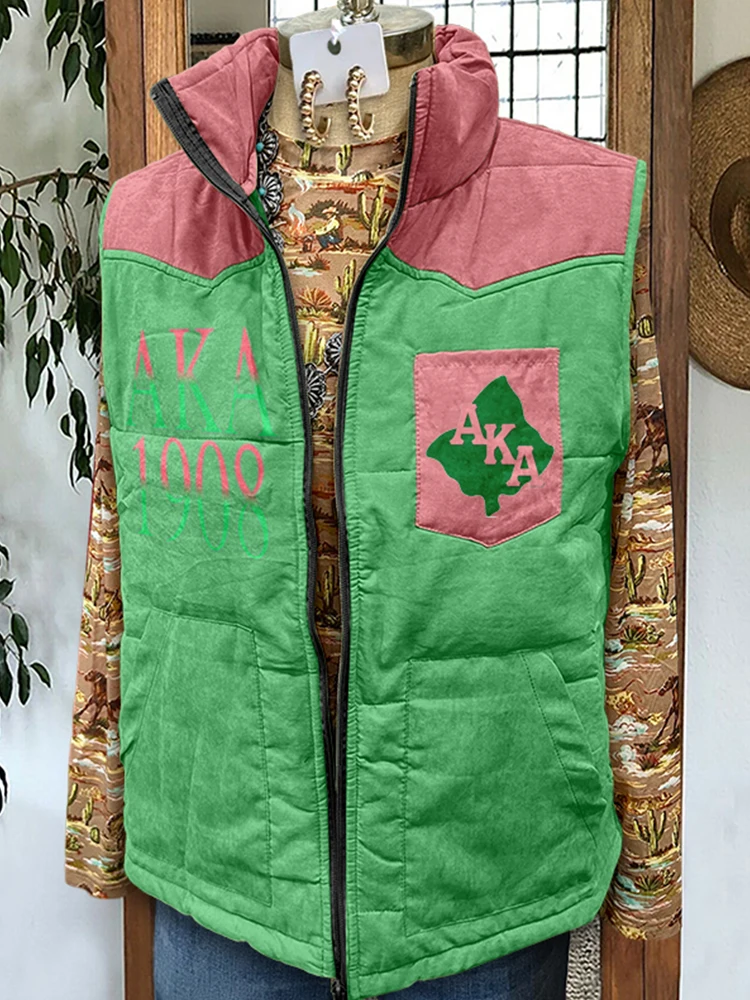 

Cute AKA Alpha Kappa Alpha Print Vest