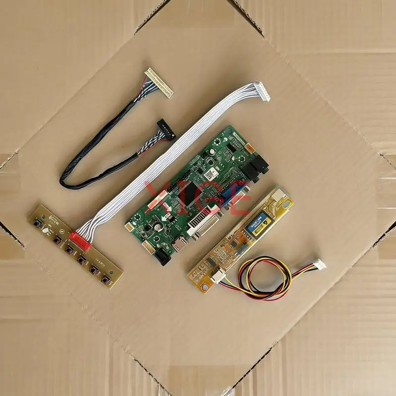 

Комплект платы контроллера экрана для LP154WP1 LTN154X7 B154PW02 B154PW01, DIY, 1-CCFL, 30-контактный LVDS, 1440x900, VGA, DVI, HDMI