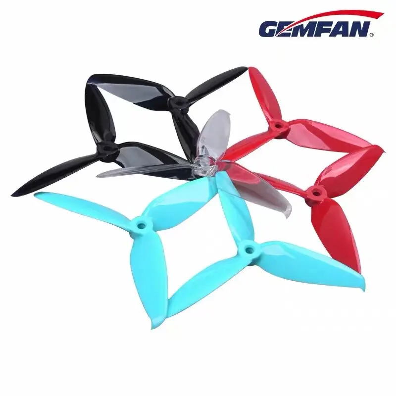 New Gemfan 5552-3 3-Blade High Speed Props, 5 Inch Durable Crash-Resistant Propellers for FPV Quadcopters & Multirotors