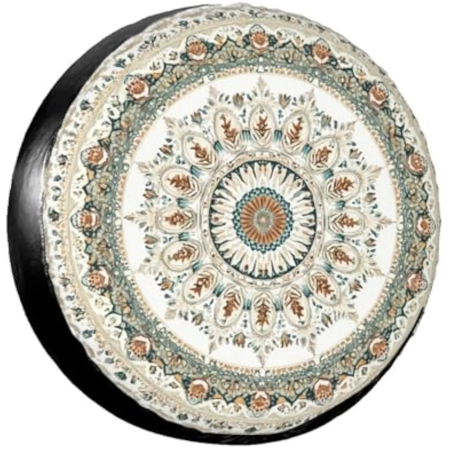 

Бежевый чехол для запасного колеса с мандалой, водонепроницаемая защита колес в стиле бохо для внедорожника, прицепа, кемпера, улицы