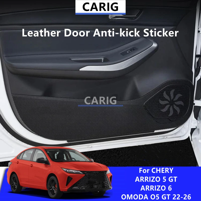 

For CHERY ARRIZO 5 GT/ARRIZO 6/OMODA O5 GT 22-26 Leather Door Anti-kick Sticker Modified Interior Protection Accessories Refit