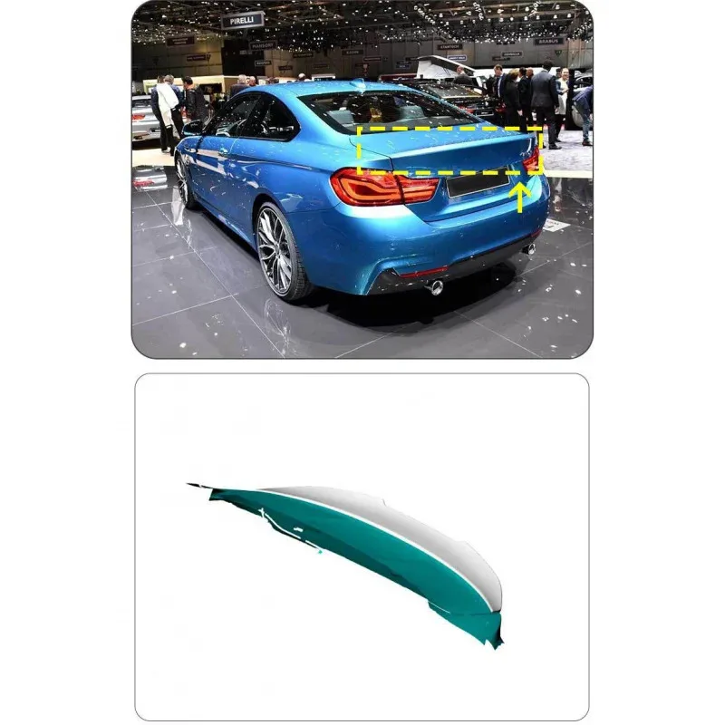

Dry Carbon Fiber Single Deck Rear Wing Glossy/Matt Finish with Tape Installation for 4 Series F82 M4 Coupe