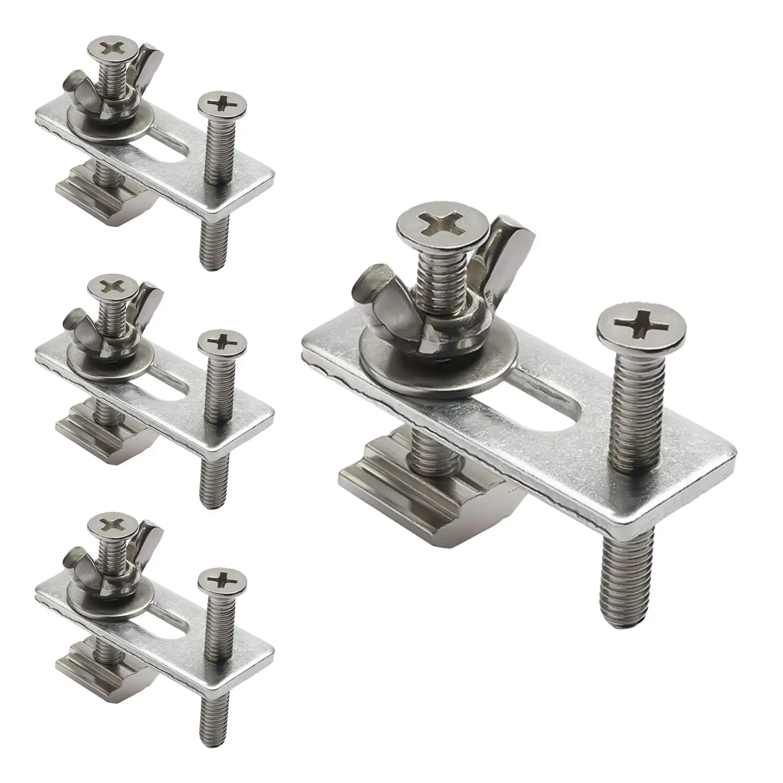 4 pezzi macchina per incidere pressa piastra morsetto professionale M6 tenere premuto morsetto robusto per router mulini verticali CNC