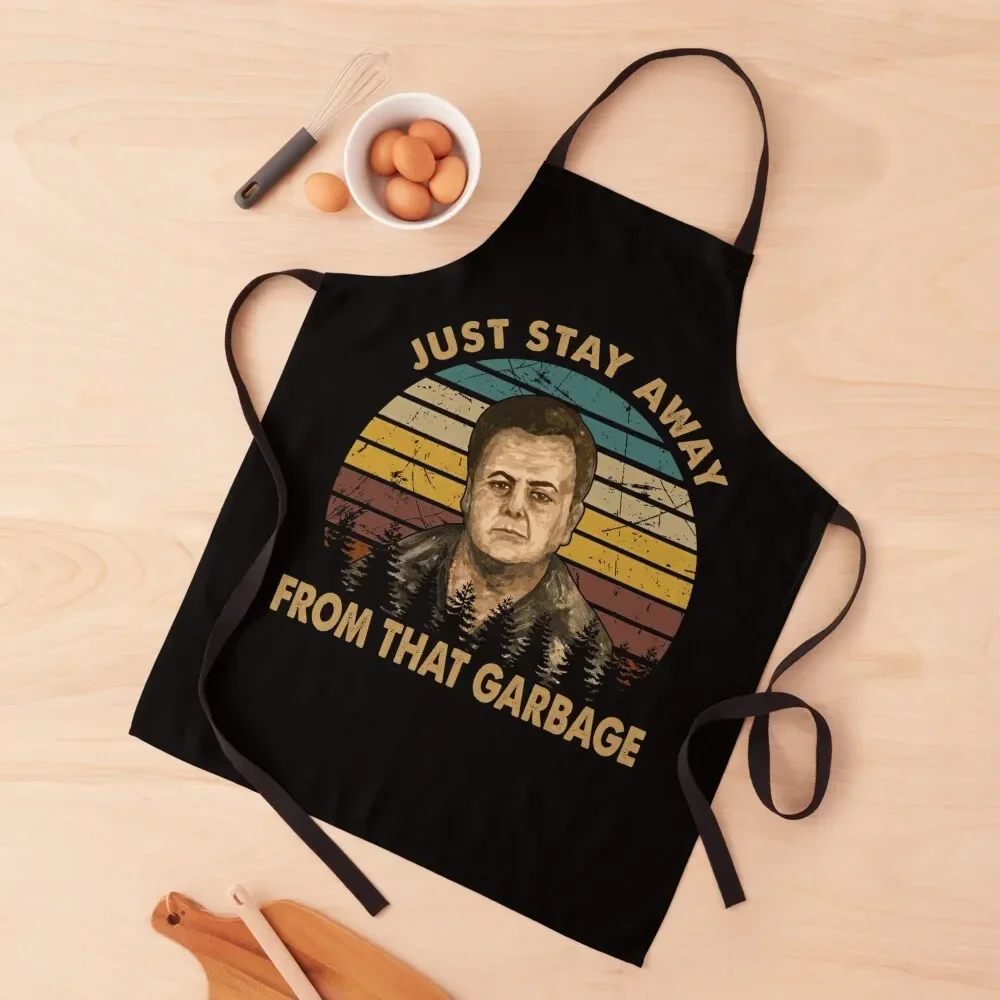 

just stay away handsome black goodfellas art gift for fans Apron manicurist esthetician Cooking Apron