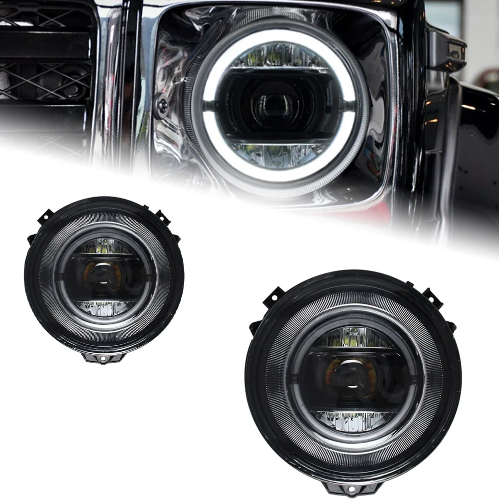 

AKD Car Styling Head Lamp for Benz W463 G500 Headlights G350 G55 G63 LED Headlight Angel Eye DRL Hid Bi Xenon Auto Accessories