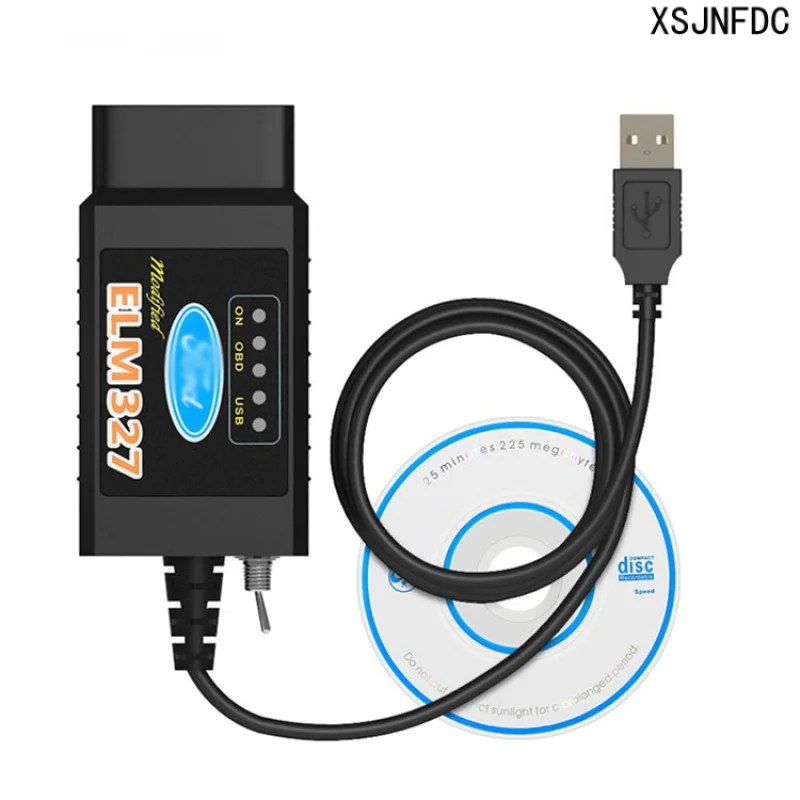 ELM327 USB car diagnostic tool FT232 version with switch for Ford FoCCCus flashing hidden