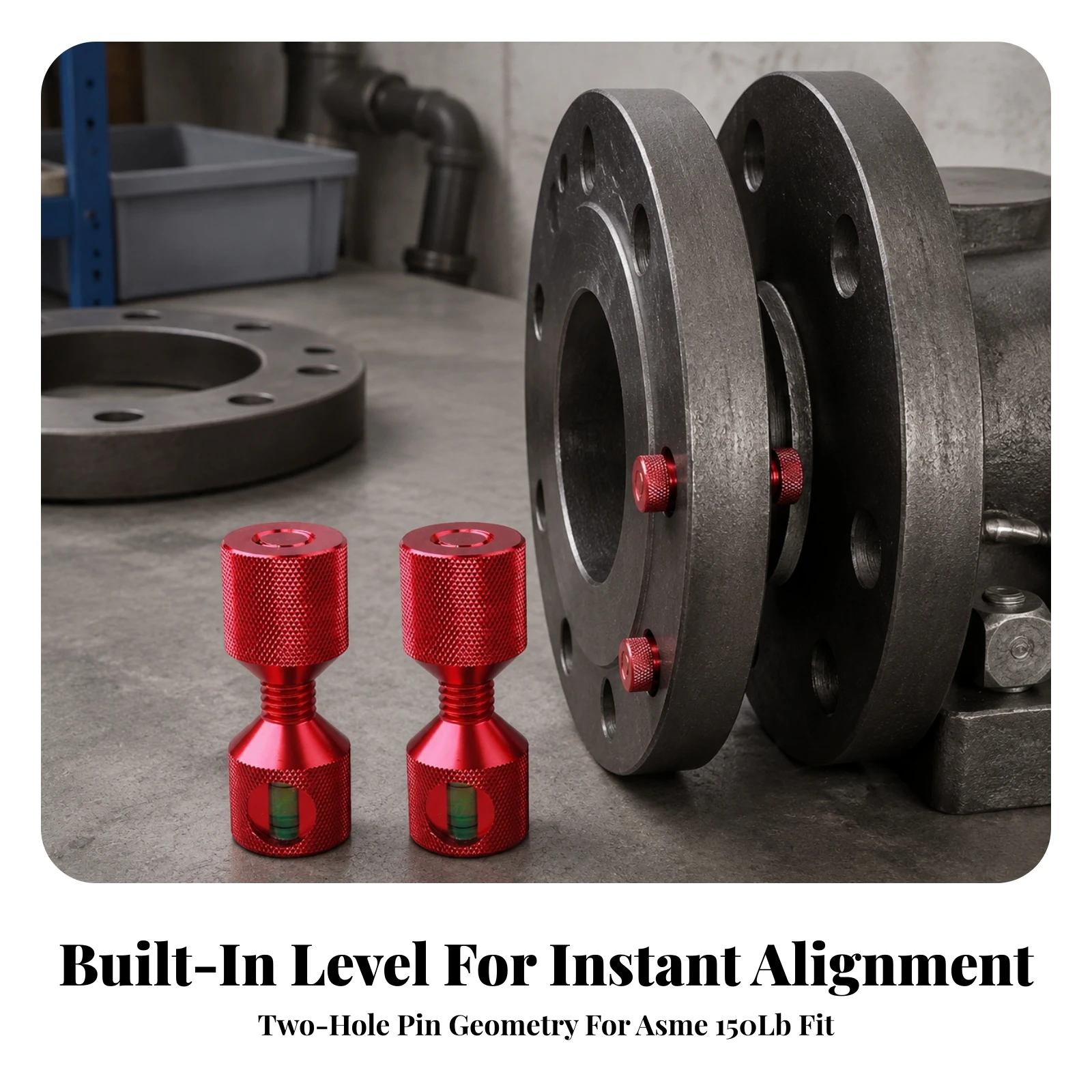 Flange Alignment Pin Precision-Sized Flange Align Pin Hardware CNC Machined Tool Corrosion-Resistant for Pipefitters