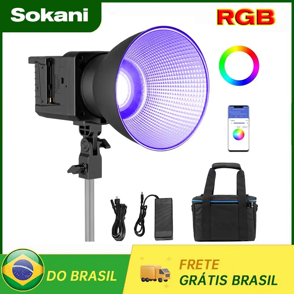 【DO BRASIL】Pre-sale Sokani X100 100W RGB LED Video Light APP Control Bowens Mount for Video Recording Outdoor Shooting 5pcs