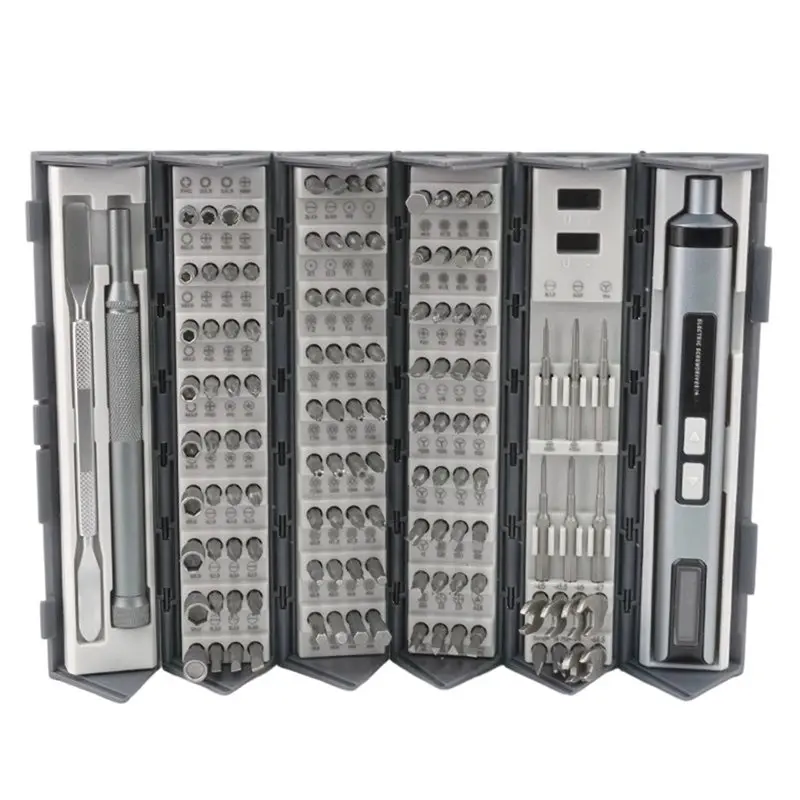 AB34-126-In-1 Rechargeable Electric Screwdriver Set - Mini Repair Tool Kit For Maintaining Various Electronic Devices