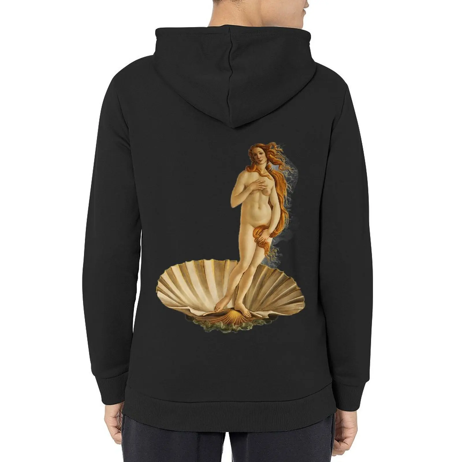 

Botticelli Venus Inspired Hoodie men's winter sweater clothes for men korean clothes aesthetic clothing tracksuit men