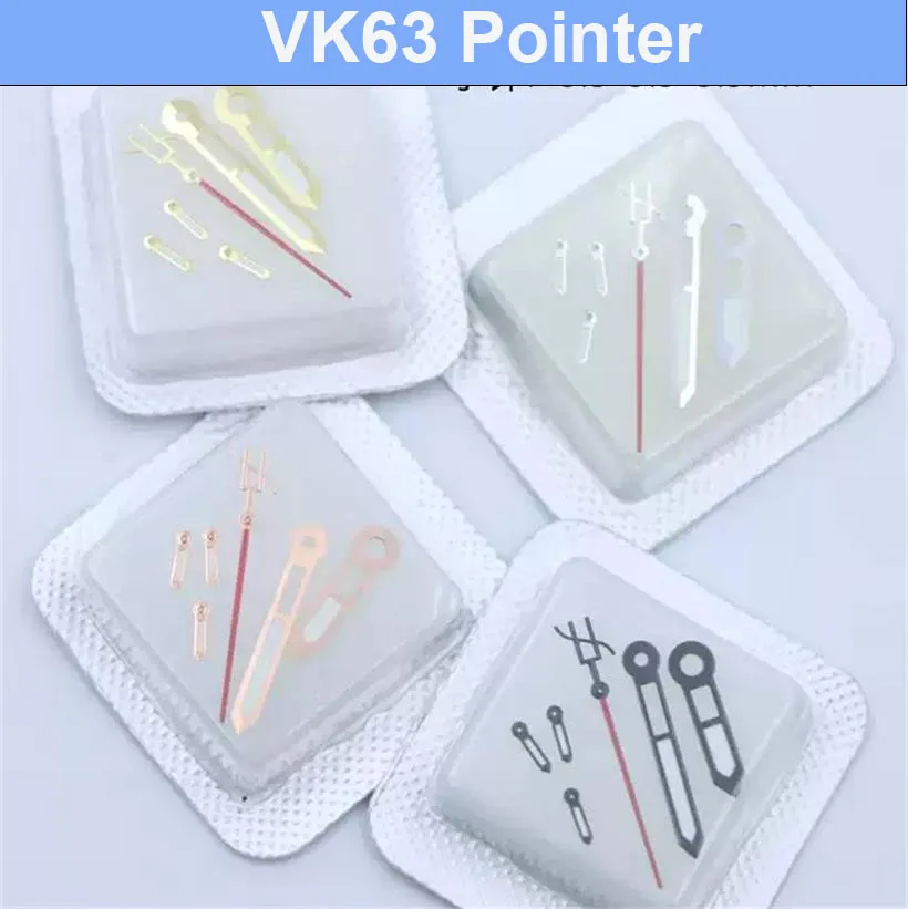 

Аксессуары для часов VK63: 6-контактная стрелка, зеленая, светящаяся в темноте, подходит для кварцевого механизма VK63, аксессуары для стрелок.