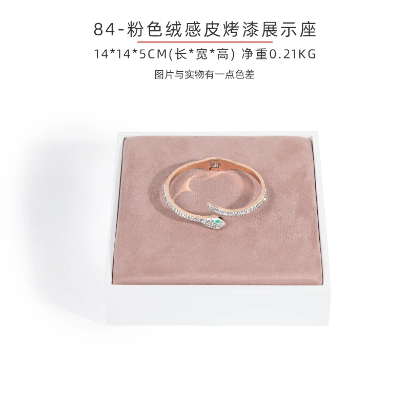 Pink Necklace Jewelry Window Show Stand Set Earring Rings Display Rack Necklace Pendant Show Shelf