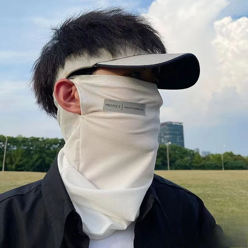 Immagine 5: Maschera protettiva UV per ciclismo e guida estiva, modello ampio